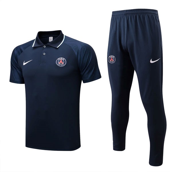 Polo PSG Conjunto Completo 2022 2023 Azul 1